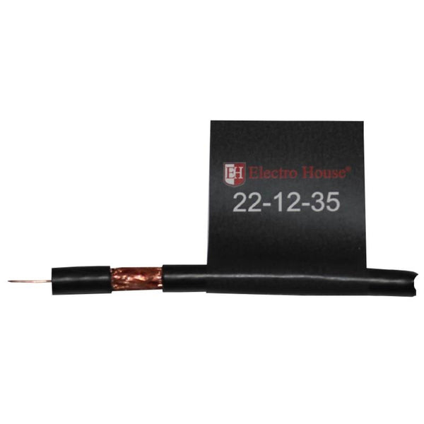 Кабель коаксіальний RG-6U 100%  мідь 0.75 поліетилен чорний 100 м