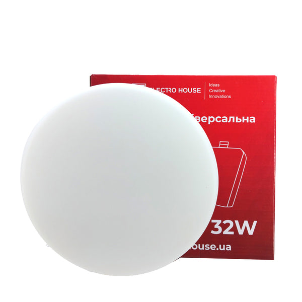 LED панель універсальна кругла Ø220 мм 32Вт нейтральний білий 4000К 3200 Лм