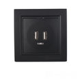 Розетка USB (2 порти) 2A Enzo  бездоганний графіт