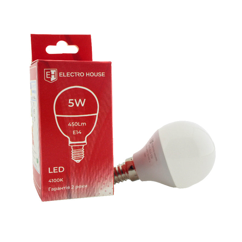 LED лампа  P45 5Вт E14 4100К 450 Лм 165-265 В