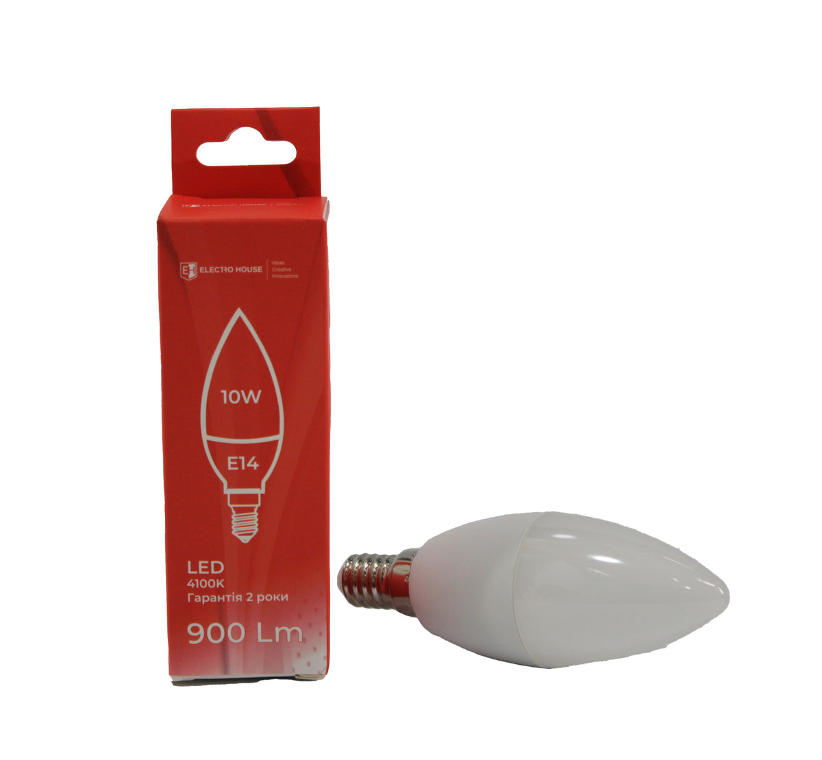 LED лампа С37  10Вт E14  4100К 900 Лм  165-265 В