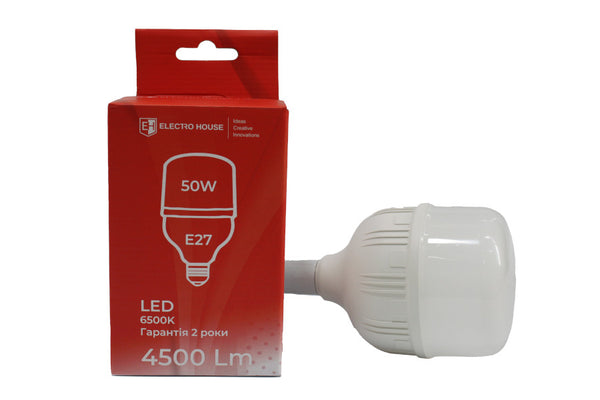 LED лампа Т120  50Вт E27  6500К 4500 Лм  165-265 В
