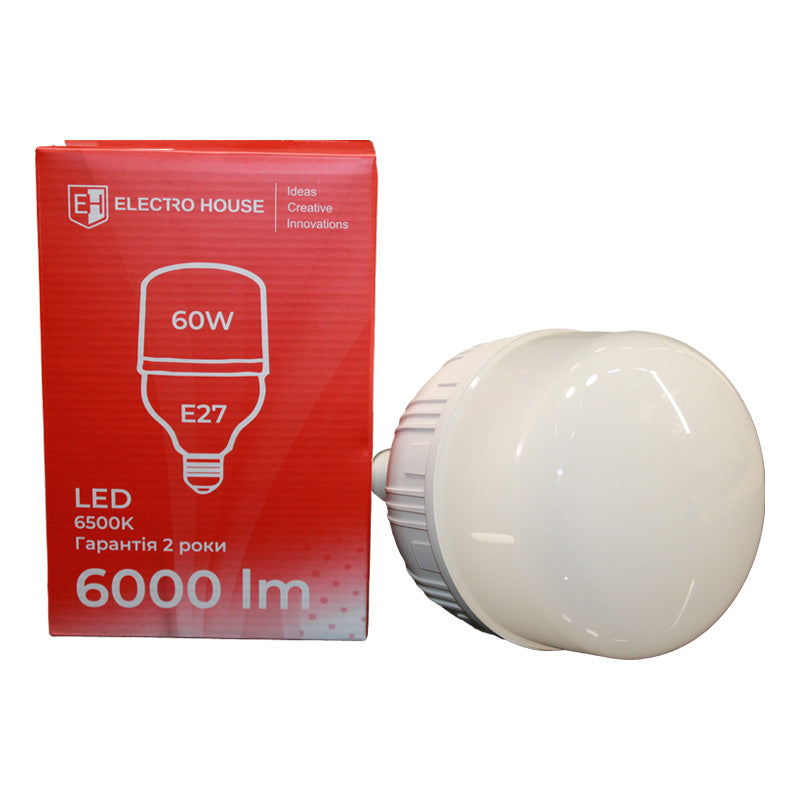 LED лампа T140 60Вт E27  6500К 6000 Лм