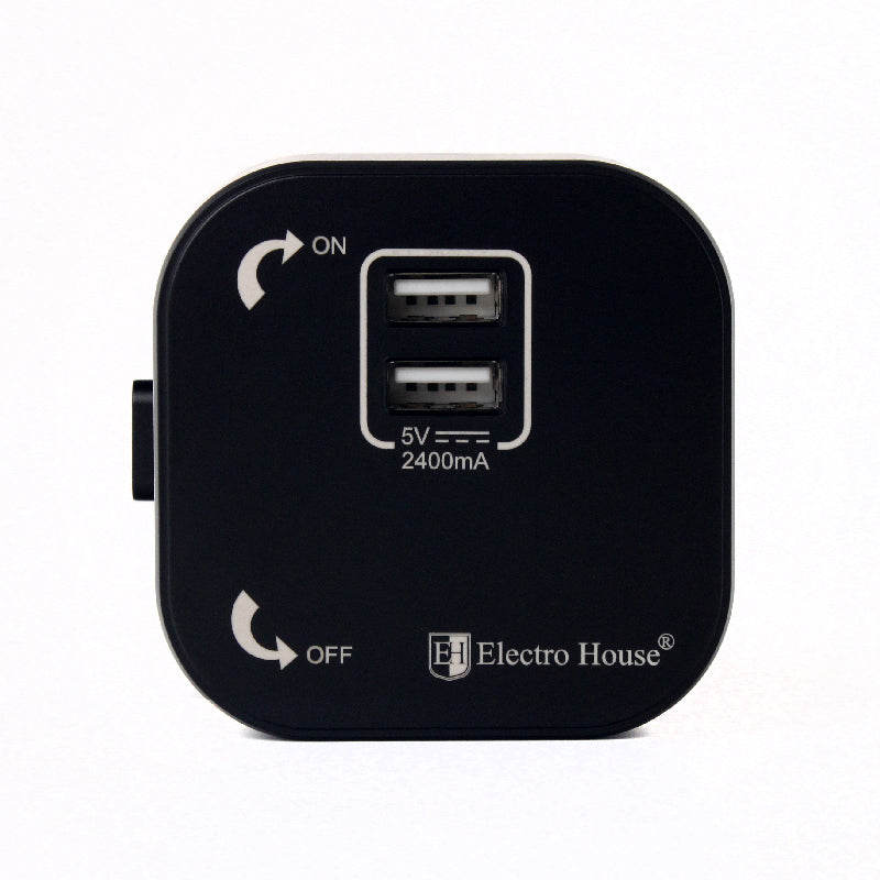Розетка трекова подвійна USB 2.4 А Unique Elegance Pandora Black