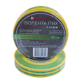 Ізоляційна стрічка ПВХ  Soft Flex 50 м жовто-зелений
