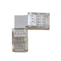 Конектор  L-подібний 10 мм стрічка-стрічка RGB IP65  прозорий