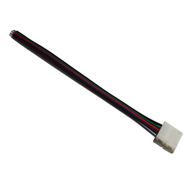 Конектор 10мм 2 затискача-провід 4pin (RGB)