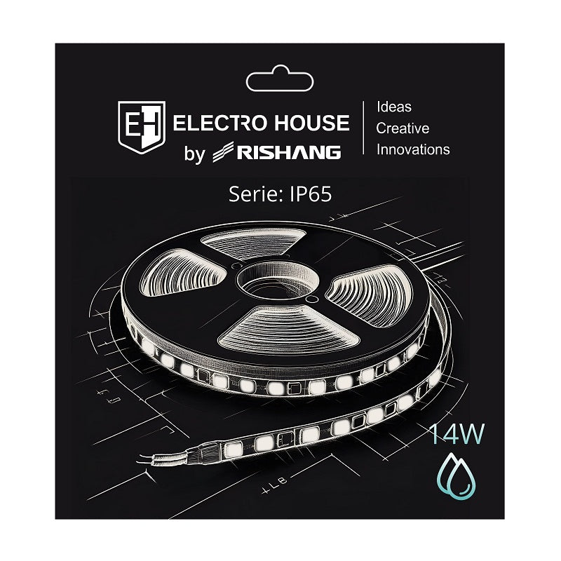 LED стрічка 14Вт 24В SMD2835 180 діодів 1050 Лм зелений серія IP65 Electro House by Rishang