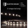 LED стрічка  10Вт 12В SMD2835 120 діодів теплий білий 3000K серія S-Shape гарантія 3 роки