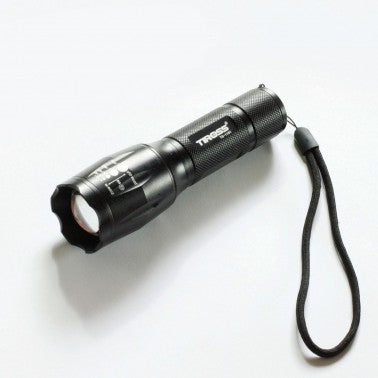 Ліхтарик з акумулятором з функцією ZOOM 10Вт IP54  чорний